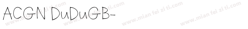 ACGN DuDuGB字体转换